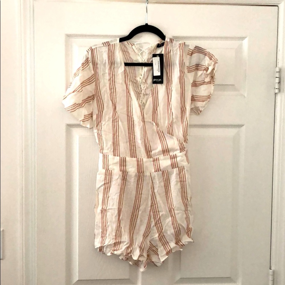 Eight Paris laundered romper